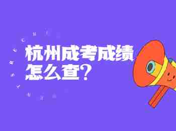 杭州成考成績?cè)趺床?